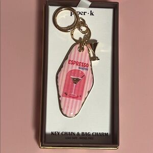 PiperK Bag Espresso Martini Charm Key Holder